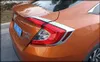 高品質ABS Chrome 2PCS車のフロントフォグランプカバー+ 2ピースリアフォグランプカバー+ 4個のTaillight Trim Strip for Honda Civic 2016