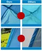 テントとシェルタークイックオートマチックオープニング50 UV保護屋外ギアキャンプシェルターテントビーチトラベルローンマルチカラーネイル