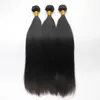 10 zbiórki / partia Factory Hurtownie Miękkie Brazylijskie Proste Włosy Uwagi 100 Ludzkich Remy Hair Extension 1B Naturalne Czarne Pełne Peruwiańskie Dziewicze Włosy