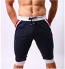 Gorąca Sprzedaż 2017 Lato Outdoor Jogger Skinny Przycięte Spodnie Mężczyźni Oddychająca Elastyczna Fitness Running Training Cienkie Joggers Plaża Capri Spodnie