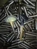 Фабрика Оптовая вентилятор форма красочные деревянные длинные ручки порошок кисти румяна кисти один кусок макияж инструменты DHL Бесплатная доставка