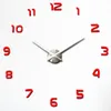 3d DIY Wall Clock Modern Design Saat Reloj de Pared Metal Art Clock vardagsrum Akryl Mirror Watch Horloge Murale346U