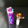 Coloured mushroom funnel adapter, glass bongs fittings