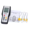 Livraison gratuite Thermomètre numérique portable à 4 canaux Compteur de température de haute précision Capteur de thermocouple de type K -200 ~ 1372 degrés / -328 ~ 2501F