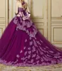 2017 neue sexy Mode Spitze Ballkleid Quinceanera Kleider mit Applikationen Perlen Plus Size Sweet Prom Pageant Debütantin Kleid Partykleid QD35