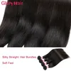 Glary Producten Mink Braziliaanse Haar Bundels Virgin Straight Menselijk Haar Weave Bundels Goedkope Remy Hair Extensions Machine Double Wefts 4pcs Lot