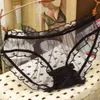 Sexy schattig holle mesh comfortabel ademend lage taille slips slipje verleiding perspectief ondergoed Knickers one size