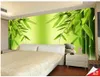 Foto di qualsiasi dimensione Bamboo green stone mural 3d wallpaper 3d wall papers per tv sullo sfondo