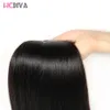 Cabelo Humano Virgem Brasileiro Em Linha Reta Com Fechamento de Renda Frontal 3 Pacotes com Frontal Encerramento Fechamento Superior Do Laço 8-20 polegada