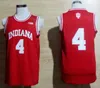 NCAA College Indiana Hoosiers 11 Isiah Thomas Jersey 4 Victor Oladipo 40 Cody Zeller Shirt Uniform Red White Stitched Basketball tröjor