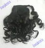 Body Wave Ponytails Clip in Braziliaanse Haar Stuk Trekkoord Pony Tails Hair Extensions120G voor Afrikaans Amerikaans