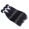 Brazlian Straight Human Virgin Remy Hair Weaves Natural Black Color Double Wefts Can Be dyed Blaeached 3pcs/lot Hair Extensions Free Shippin