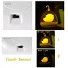 Hand-held ontwerp oplaadbare aanraaksensor vibratie 4 kleuren led birdcage lamp led vogel nachtverlichting voor kinderen touch dimmer slaapkamer lichten