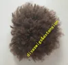 Afro Bun Puff Curly Drawstring Hår Pony Tail Clip In Human Black Hair Ponytail 100% Malaysisk Human Hair Drawstring Ponytail Extention
