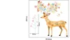 Camere per bambini Adesivi murali colorati Deer per ragazze Bambini Bambini Bedroom Decor per la casa
