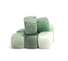 Cubo tallado de aventurina verde Natural a granel de 1/2 lb, piedras semipreciosas curativas de Reiki de cristal con una bolsa gratis