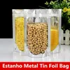 17x24 cm Capacité Grand Papier D'aluminium Zip Lock Cuisson Emballage Stand Mylar Sacs Smell Saver Stratification Thermoscellage Vitrine Cuisson Emballage Alimentaire