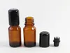 Brand new 10ml amber glass roll on essential oil bottle