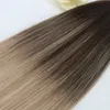 Lätt att färga African American Human Tape Hair Extensions Brasilianska Princess Hair Weave för afroamerikaner