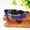 Top Quality Mens Leather Bracelets Wholesale Mix Colors Genuine Python Leather Stingray Macrame Bracelet Party Jewelry