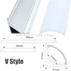 3050cm UVYWStyle Shaped Aluminum LED Bar Lights Accessories Channel Holder Milk Cover End Up for LED Strip Light4399681