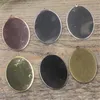 Boyute 10 SZTUK 30 * 40mm Oval Cabochon Base 6 Kolory Plated DIY Metal Wisiorek Pusta Taca Biżuteria Akcesoria