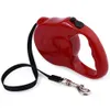 5m 3M Retractable Dog Leash Lead Lock Training Leashes Pet Puppy Walking Nylon Traction Rope Liten Hund Katt Krage Rosa, Blå, Röd, Gul