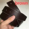 7 farbe Männer Gürtel Mit Löchern Ohne Schnalle Marke Designer Lederband 37 cm Breite Glatte Pin Schnalle Gürtel für Männer ceinture8982251