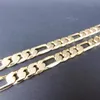 Nouveau lourd 94g 12 mm 24 km jaune en or rempli collier Chaîne de vitesses Bijoux 325Z