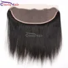 13x4 Frontal Closure Silk Straight Brazilian Virgin Human Hair Swiss Lace Top Closures Full Frontals Pieces Pre Plucked Natural Hairline