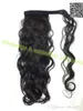 Леди вода волна хвост волос наращивание волос 45 см, 18 дюймов человеческие волосы хвостики связывающий конский хвост хвощ волос 140 г
