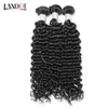 Brésilien Péruvien Indien Malaisien Mongol Bouclé Vierge Cheveux Humains Tisse Faisceaux Brésiliens Profonds Bouclés Remy Extensions de Cheveux Nat8605473