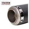 TKOSM 60MM 51MM SC Motorcycle Exhaust Pipe Scooter Laser Modified Carborn Firber SC Muffler pipe For KAWASAKI ZX6R R6 Z1000 K6 K7 K8