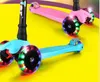 Roda Scooter de Flash Crianças 3-12Y Esportes Ao Ar Livre Brinquedos Triciclo Rodas Crianças Bicicleta Empurre Glider Scooters Altura Ajustável presente de Aniversário