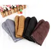 2021 Partihandel-Faux Sheepskin Thermal Mittens Handskar Trim Suede Läder Vinter Tjock Cashmere Varm midjehandske Guantes Fur