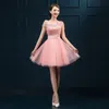 Lace Up Zarif Kız Kadınlar Gelin Elbise Moda Tatlı Prenses Balo Balo Parti Mezuniyet Biçimsel Elbise ile 2017 Yeni Geliş Abiye