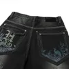 Wholesale-Jeans Men Baggy Black Casual Rap Jeans Loose Pants Hip-hop Style Hip Hop For Boy Big Size Waist 30-46