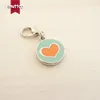 Freeship 20mm cute heart shape print 2colour dog tag dog id tags for pets metal round dog name tags collar blank charm