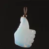 10 Pieces Mixed Random Color Topaz Rose Quartz Hand Carved Stone Lucky Charm Thumb Up Fist Pendant Reiki Aura Crystal Healing Protection