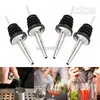 500pcs Edelstahl Rotwein Stopper Cocktail Shaker Bar Werkzeug Backware Spirit Spirit Pourer Spout mit Gummi -Stopper8766064