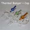 XXL Doublewall Quartz Thermal Banger Nail Hookahs +Bubble Carb Cap 10mm 14mm 18mm Male/Female Double TubeThermal Bangers For Bongs