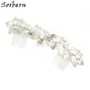 Sorbern Style coréen coiffures de mariée femmes épingle à cheveux femme strass belle fleur peigne à cheveux diadème cheveux de mariée accès de mariage7938987