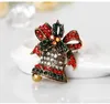 New Design Christmas Bells Brooch Vintage Alloy Crystal Rhinestone Brooch Christmas New Year Gifts Jewelry Brooches Pins DHL Free Shipping