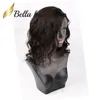 Bezklucz Brazylijskie faliste krótkie krój Virgin Human Hair HD Przezroczyste koronkowe peruki z przodu Pełna koronkowa peruka dla czarnych kobiet unikalna peruka bob bella włosy