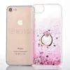 Bling Liquid Case For iPhone X 8 7 Quicksand Dynamic Ring Holder Cases TPU Frame Cover For iPhone 6 6S 7 Plus