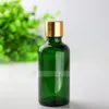 Partihandel 88 * 4 Totalt 352st glas E-flytande droppflaskor 50 ml Green Glass Essential Oil Flaskor Bästsäljande 50 ml Glass Container Pack