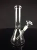 Hookahs 10.5" Classical Beaker Bong with ice-catcher Thickness Base Water Pipes for smoking Downstem Simple Glass Bongs