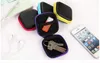 Bärbart Väska till hörlurar Väska Mini Zippered Round Storage Hårdväska Headset Box för hörlurar SD TF-kort hörlurar