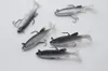 Springa 5pcslot grå mjuk lock 8 cm 13g wobblers konstgjorda bete silikon fiske lockar hav bas karp fiske bly jig7650754