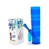 200MM Portable Unbreakable Smoking Bongs Shisha Hookah Silicone Smoking Water Pipes Washable Foldable